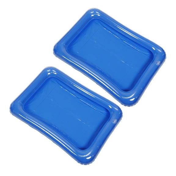 OUNONA 2 Pcs Dollhouse Accessories Inflatable Child Pool Party Blue