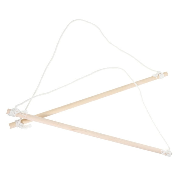 CATIEBYE 2pcs Flag Pole Mount House Flag Pole Wood Beige for Outdoor Garden Display