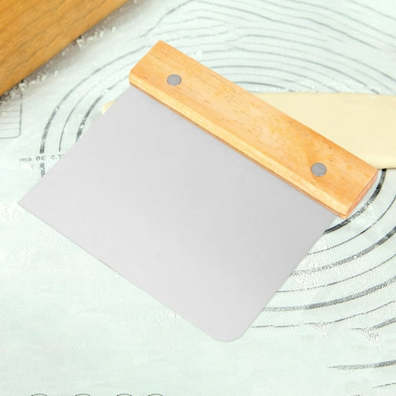 OUNONA 2 Pcs Scraper Kitchen Flour Scraping Baking Knife 1311.21.5cm Silver