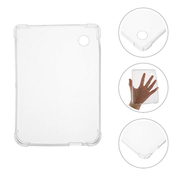 OUNONA 2 Pcs E-Reader Case 6 Inch -Reader Covers Transparent Soft Silicone Shell Electronic Book Protective Case Sleeve Compatible With Kobo