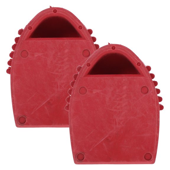 FOLOYORI 2Pcs Ladder Foot Covers Red Rubber Ladder Caps for Easy Storage and Safety