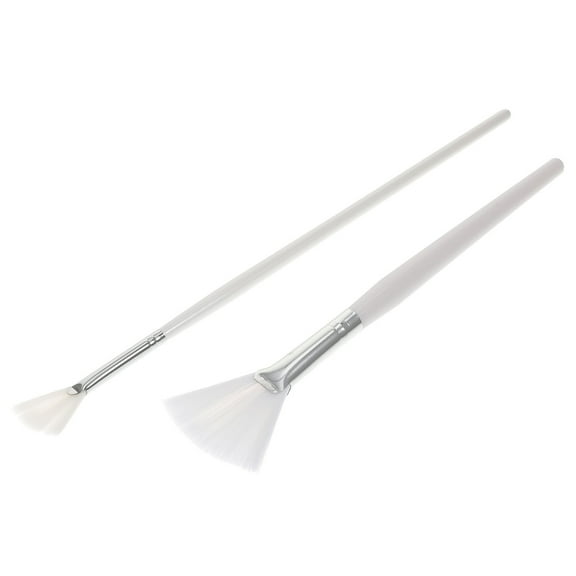 OUNONA 2 Pcs Facial Mask Applicator Brush Beauty Tool Eyeshadow Jelly White