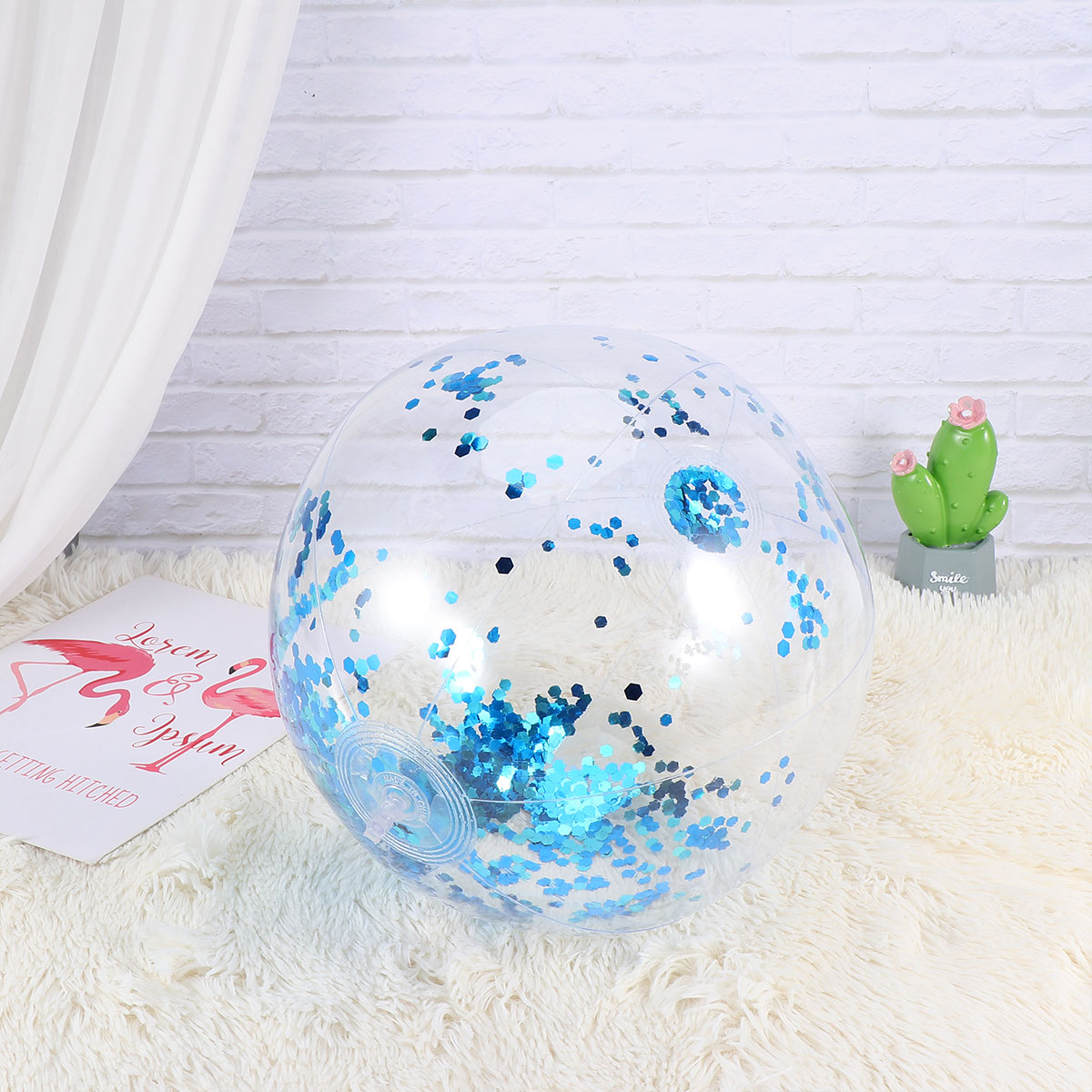 Rhode Island Novelty Glitter Bouncy Balls – 1 Dozen, 60mm, Assorted Colors