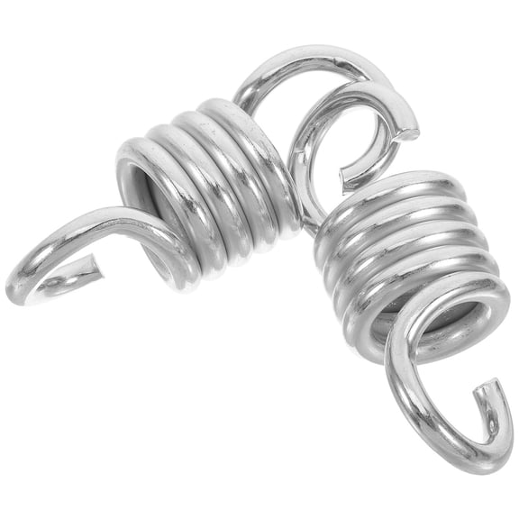 FOMIYES hammock hanging kit swing spring Spring Hook Set Silver Adults Camping Activities 2Pcs