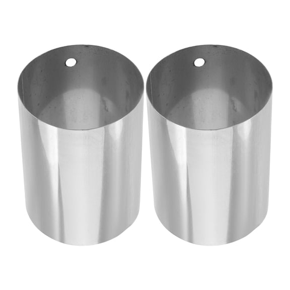 OUNONA 2 Pcs Handrail Cover Cap End Closure Handrail 7.00X5.00X5.00CM Silver