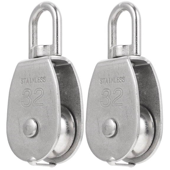 OUNONA 2-Pack Heavy Duty Pulley Wheels for Wire, Hunting, Towing and Outdoor Use