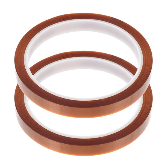 OUNONA 2 Pcs High Temperature Resistant Tape Electrical Tape 3300X0.8X0.1CM Brown