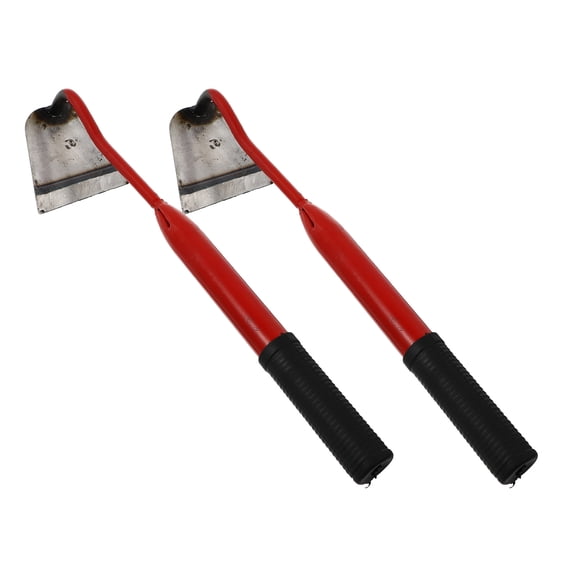 DRAFIDEEP Weeding And Digging Gardening Hand Hoe Red 2Pcs 41x9cm Steel