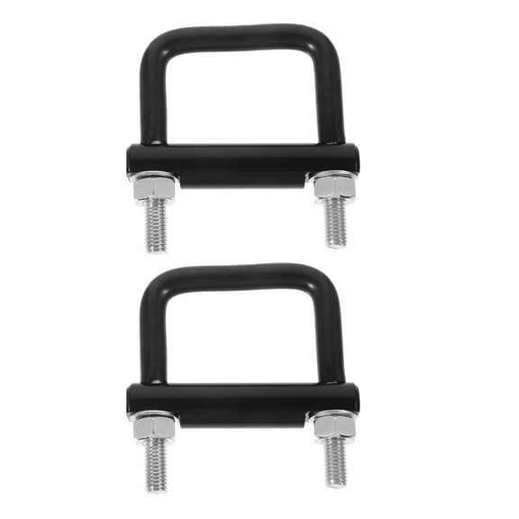 OUNONA 2pcs Heavy Duty Black Trailer Hitch Tightener Clamp Metal Anti Rattle Stabilizer for Trailer Coupler Secure Towing Hitch Fastener