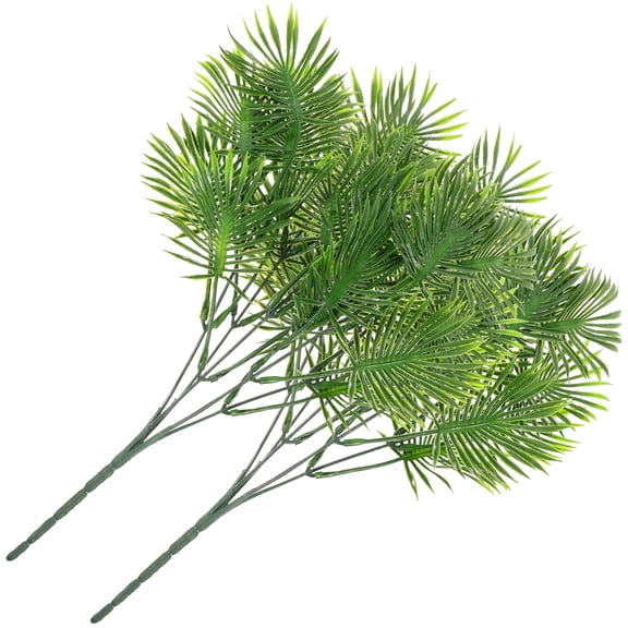 OUNONA 2 Pcs Indoors Simulated Plant Sunflower Leaves Green Plants Decoration