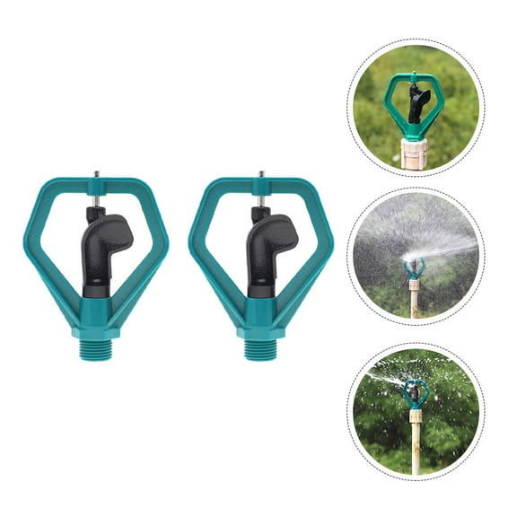 OUNONA 2 Pcs Irrigation Rotating Sprinkler Head Convenient Watering