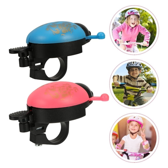 OUNONA 2 Pcs Kids Bell Car Bell Cycling Accessories Miss 9X5.5CM Blue