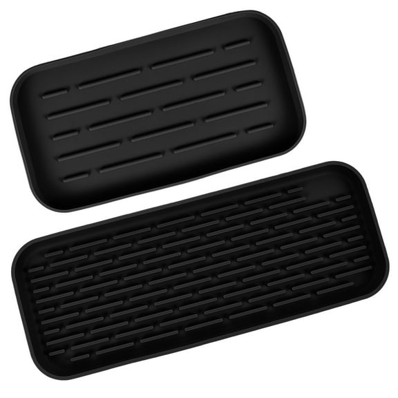 NUOLUX dish sponge holder for sink Tray Silicone Display Homeowners Kitchen Use 2Pcs