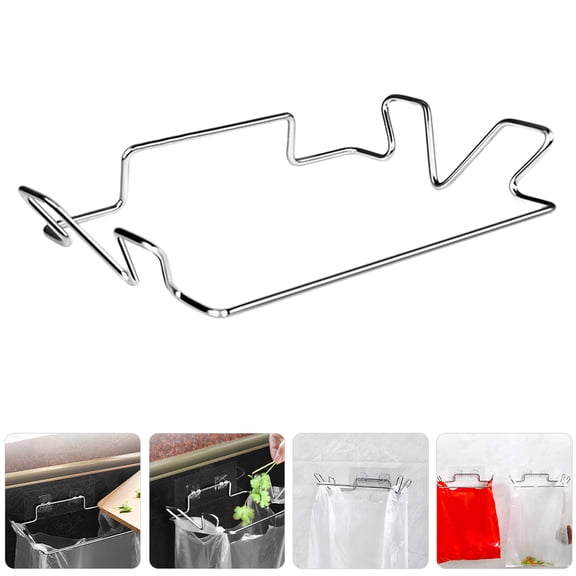 OUNONA 2-Pack Large Garbage Bag Holders 18.5 x 14 x 6 cm Trash Bag Hangers for Kitchen and Outdoor Use