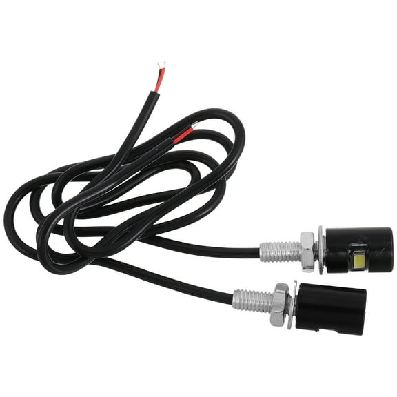 OUNONA 2 Pcs License Plate Lights License Tag Screw Bolt Lamp Waterproof Led Tag Lights Replacement For Motorcycle Bikes Car Trucks Rv Atv