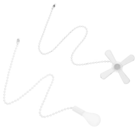 OUNONA  2 Pcs Light Pull Chain Decorative Ceiling Fan Pendant Kit White