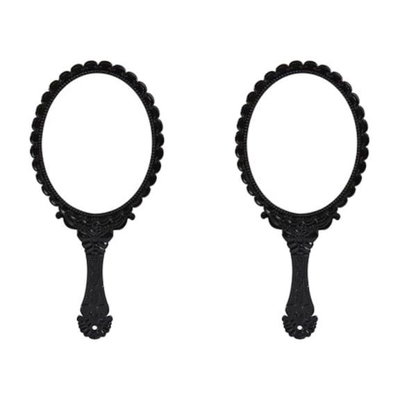 OUNONA  2 Pcs Main Vanity Mirror Portable Cosmetic Handheld Pack Travel