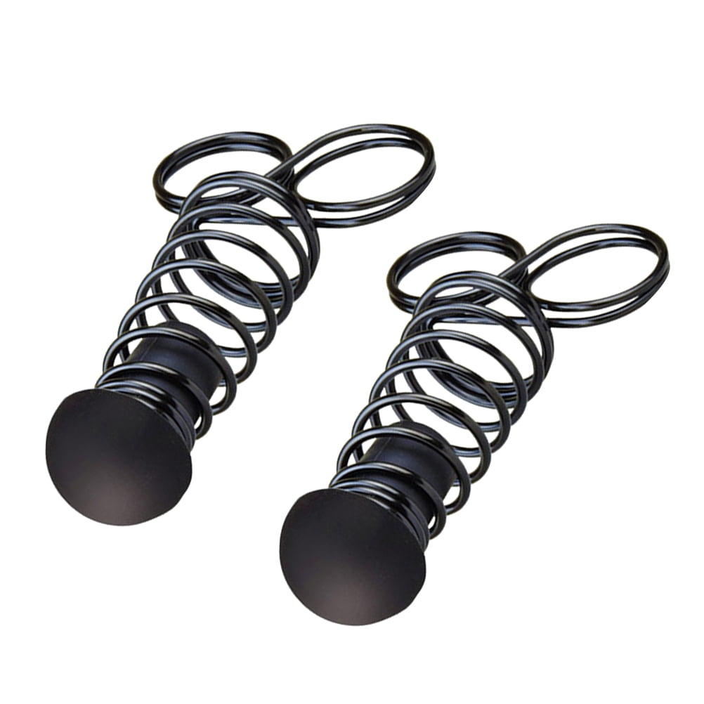 OUNONA 2 Pcs Metal Grip Hand Grips Strengthener Fondant Insoles Heel Men Women Black