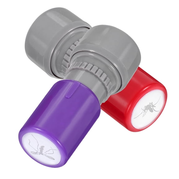 OUNONA Novelty Mosquito Self Inking Stamp for Pranks and Fun Assorted Color ABS Material 2pcs