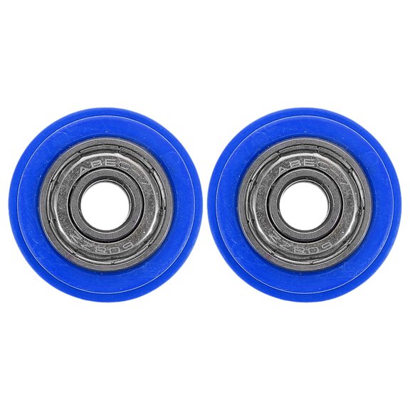 OUNONA 2 Pcs Motorcycle Guide Wheel 3.50X3.50X2.80CM Blue