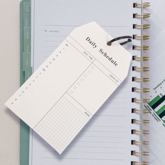 OUNONA 2 Pcs Multi-Functional Planner Notepad Portable Daily Schedule For Work And Home Use Compact Daily Schedule Planner For On-The-Go Note Taking