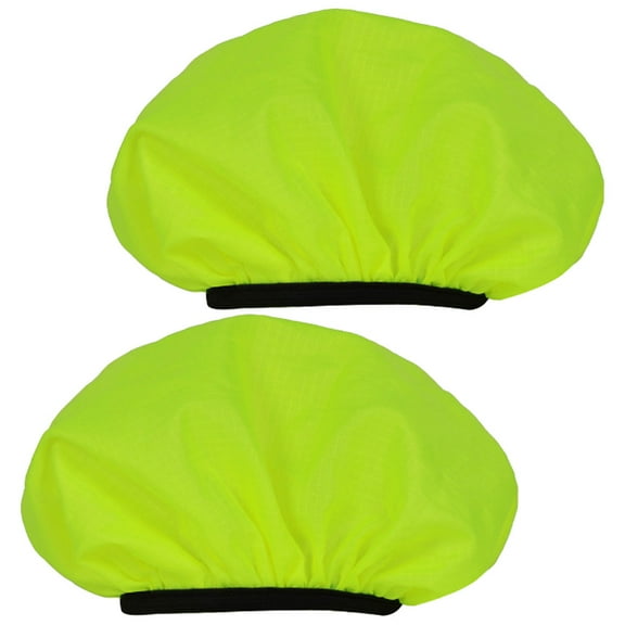 OUNONA  2 Pcs Outdoor Bike Bag Cover Cycling Pouch Rain Elastic Post Travel Child Light Green