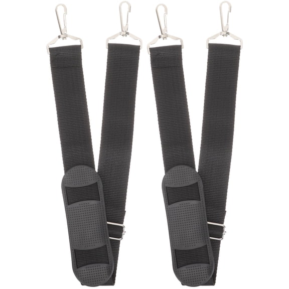 NUOLUX 2Pcs Black Violin Storage Bag Belt with Padded Straps and Durable Metal Buckle for Daily Use