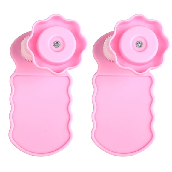 OUNONA Pink Plastic DIY Paper Quilling Tool for Crafts with Wave Shape Maker 2Pcs