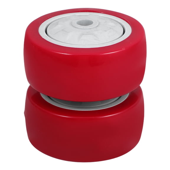 FOLOYORI Heavy Duty Wheels For Cart Caster Wheel Red PVC 2Pcs for Hotel Terrace