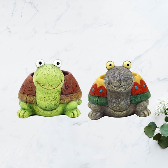 OUNONA  2 Pcs Pot Succulent Flower Decoration Unique Design Planters
