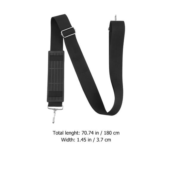 OUNONA Black Nylon Shoulder Strap for Camera Bag Adjustable and Durable Suitable for Most Bags 2pcs