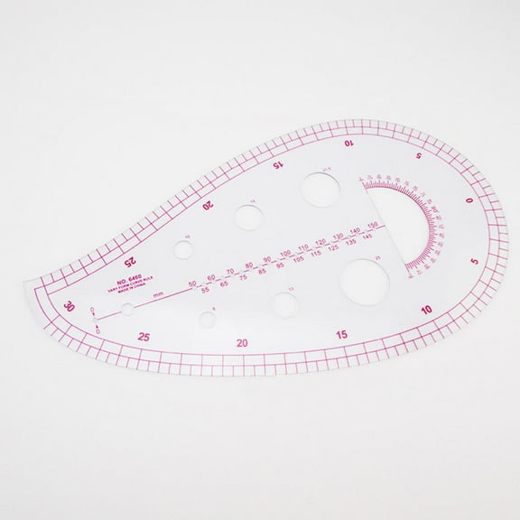 NUOLUX 2Pcs Sewing Gauges Clothing Proofing Rulers White PVC Abrasion Resistant Tools