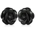 thumbnail image 1 of Tineasur Elegant Black Satin Flower Clips for Sandals and Bridal Decor, 1 of 7