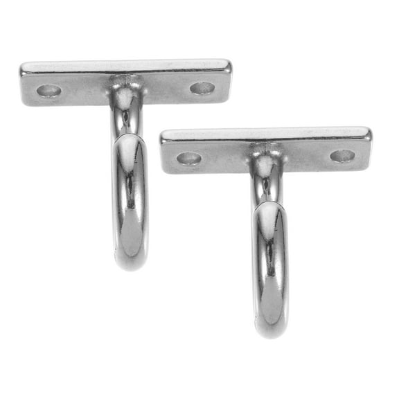 OUNONA 2 Pcs Stainless Steel Hooks Hoisting Belt Heavy-duty Silver