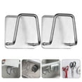 thumbnail image 1 of OUNONA  2 Pcs Stainless Steel Storage Rack Sink Kitchen Sponge Holder Silver, 1 of 8