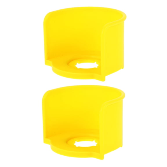 OUNONA Control Button Cover Prevent Accidental Activation Yellow 2 Pcs