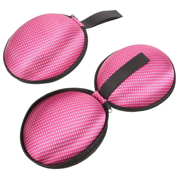 WEAVILUX Portable Double Layer Underwear Organizer Bag Bra Case Rosy 2Pack