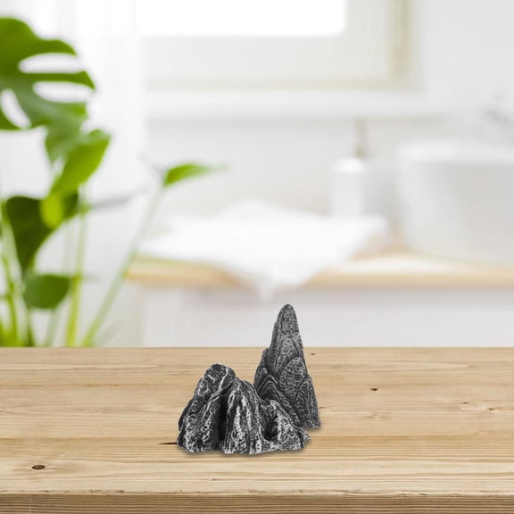 FOLOYORI 2Pcs Aquarium Decoration Stone Statue for Home Office Garden Decor