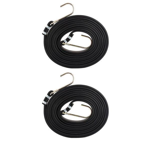 OUNONA 2 Pcs Tie Binding Rope Binding Belt Professional Tightening Belt 300X2.2CM Black