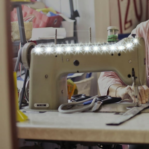 OUNONA  2 Pcs Touch Dimming Belt LED Sewing Machine Light Strip White