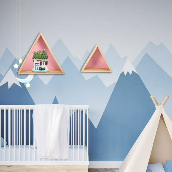 OUNONA 2 Pcs Triangle Shelf Environmentally Friendly Child