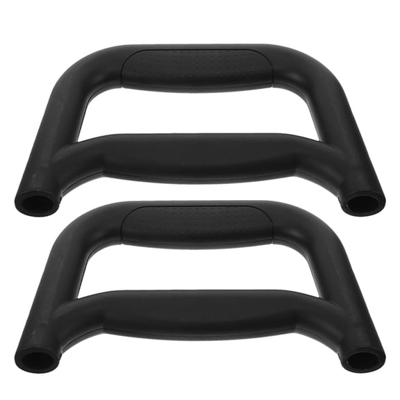 OUNONA 2 Pcs Wagon Cart Handle Shopping 21.00X11.50X2.00CM Black