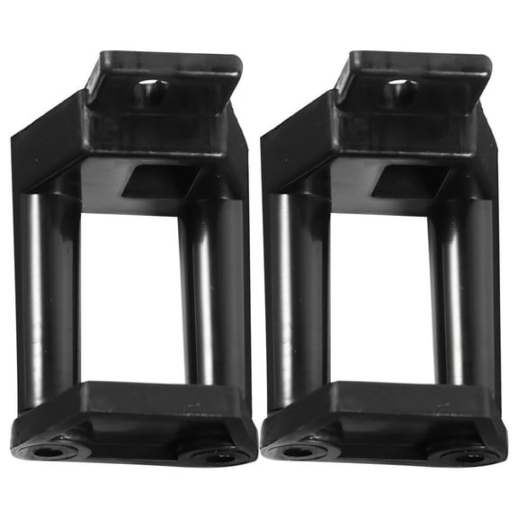 OUNONA  2 Pcs Wall Guide Swing Barn Door Hardware Sliding Stop Black