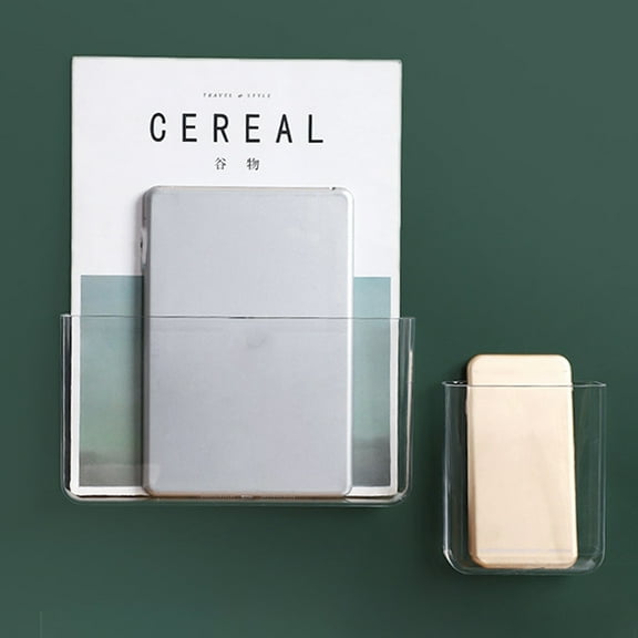 OUNONA 2 Pcs Wall-mounted Storage Containers Decorative Cosmetic Boxes