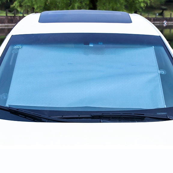 OUNONA 2-Pack Windshield Visor Shade for Car Front Window, UV Sunshade for Vehicle Windshield
