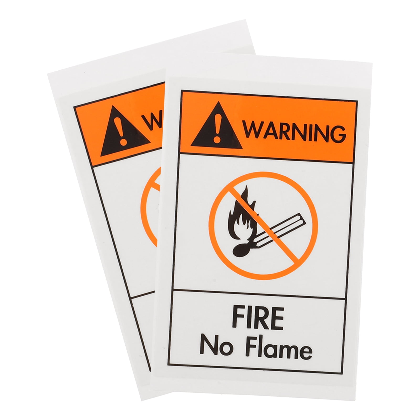 OUNONA 2 Pcs Yellow Pyrotechnic Safety Signs 9.00X6.00X0.10CM - Walmart.com