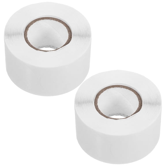 Clear Round Stickers for Sealing Envelopes and Packages 2 Rolls Transparent Waterproof Self