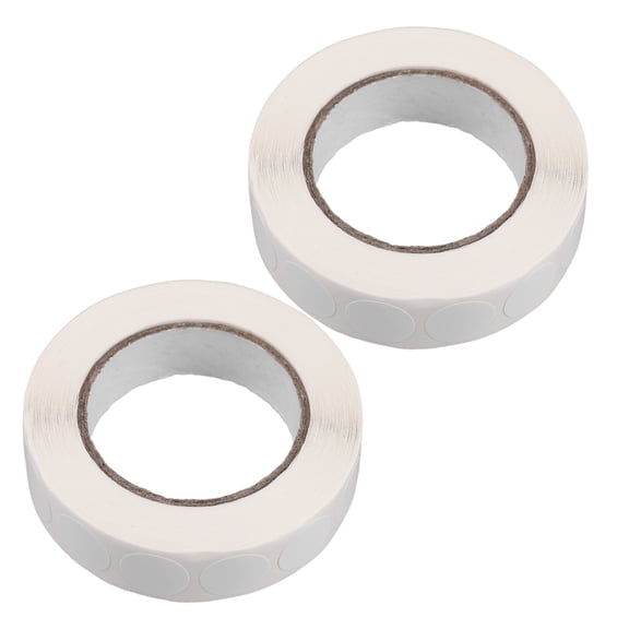 OUNONA White Round Dot Sticky Labels for Office Use, Easy to Apply Coding and Organization Stickers