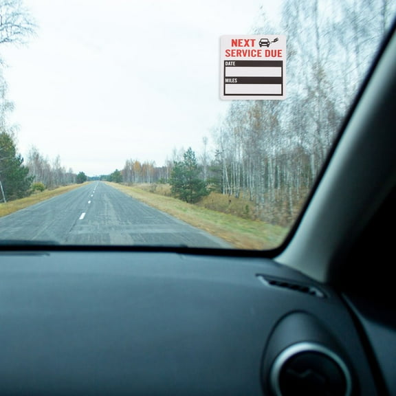 OUNONA 2 Rolls Next Service Due Stickers Adhesive Labels for Car Maintenance for Oil Change Reminders and Service Due Decals Waterproof Oil Change Service Reminder Stickers