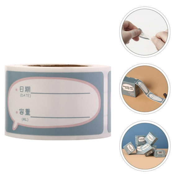 OUNONA  2 Rolls Sticker Labels Daycare Bottle Waterproof Order Baby